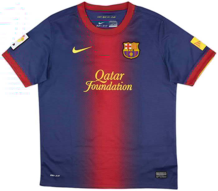 2012-13 Barcelona Home Shirt Messi #10 - 9/10 - (L.Boys)