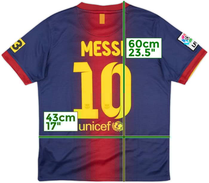2012-13 Barcelona Home Shirt Messi #10 - 9/10 - (L.Boys)