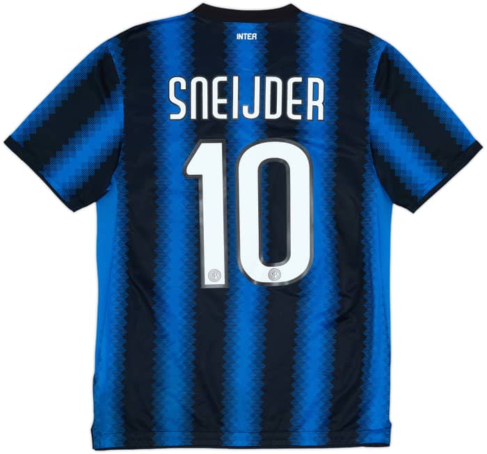 2010-11 Inter Milan Home Shirt Sneijder #10 - 8/10 - (M)