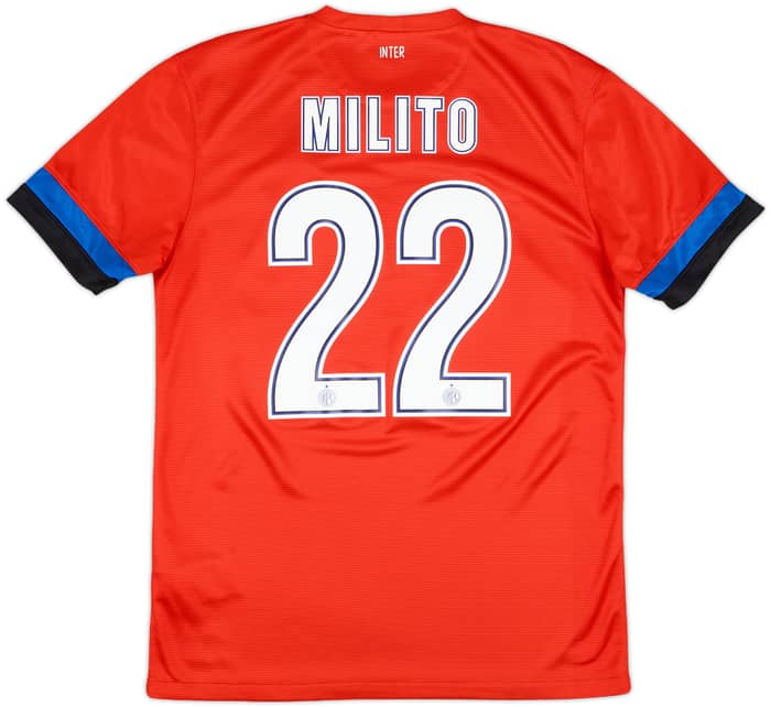 2012-13 Inter Milan Away Shirt Milito #22 - 7/10 - (M)
