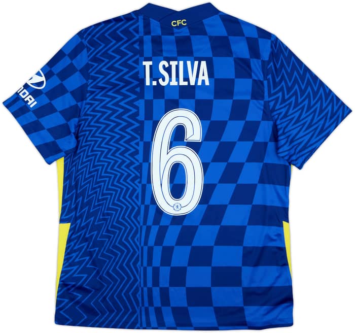 2021-22 Chelsea Home Shirt T.Silva #6 - 8/10 - (XL)