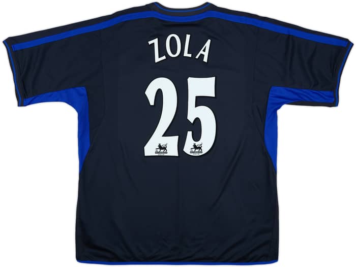 2002-04 Chelsea Away Shirt Zola #25 - 8/10 - (XXL)