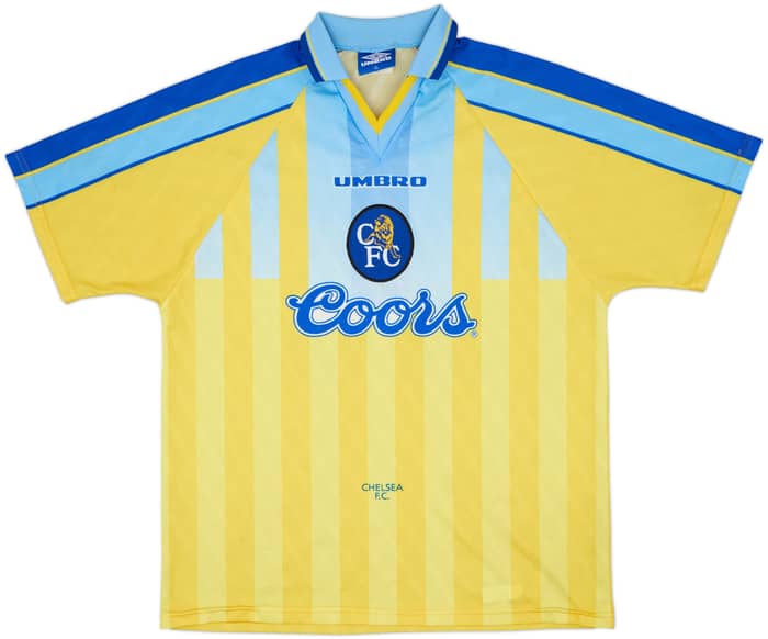 1996-97 Chelsea Away Shirt Zola #25 - 9/10 - (XL)