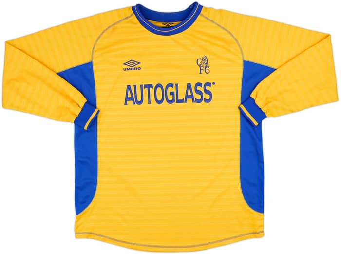 2000-01 Chelsea Away L/S Shirt Zola #25 - 8/10 - (XL)