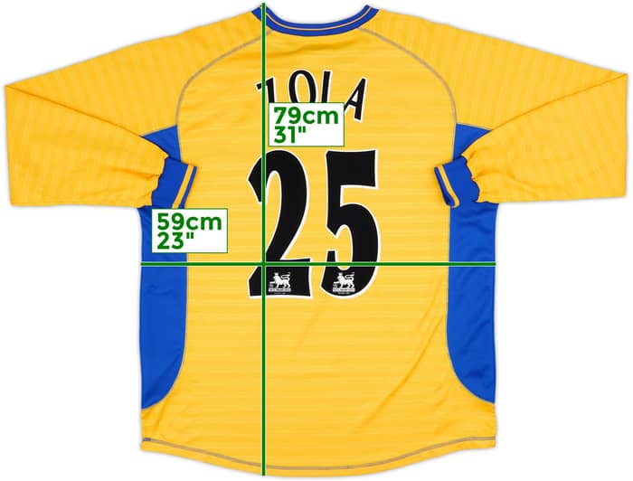 2000-01 Chelsea Away L/S Shirt Zola #25 - 8/10 - (XL)