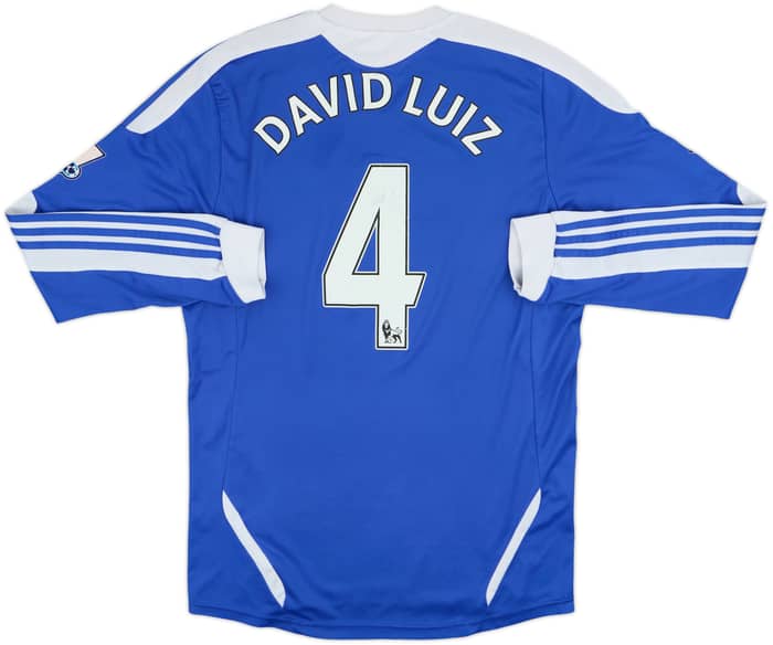 2011-12 Chelsea Home L/S Shirt David Luiz #4 - 6/10 - (M)
