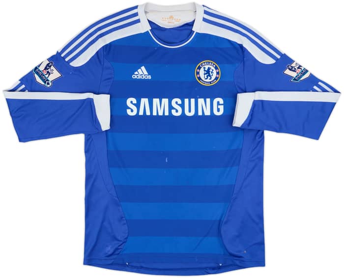 2011-12 Chelsea Home L/S Shirt David Luiz #4 - 6/10 - (M)