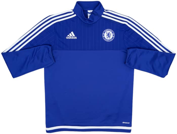 2015-16 Chelsea adidas 1/4 Zip Sweat Top - 8/10 - (S)
