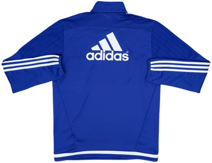 2015-16 Chelsea adidas 1/4 Zip Sweat Top - 8/10 - (S)