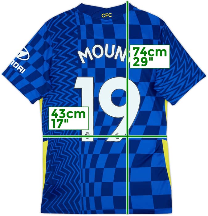 2021-22 Chelsea Home Shirt Mount #19 - 6/10 - (S)