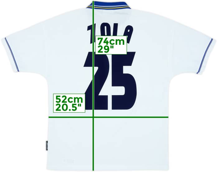 1998-00 Chelsea Away Shirt Zola #25 - 6/10 - (M)