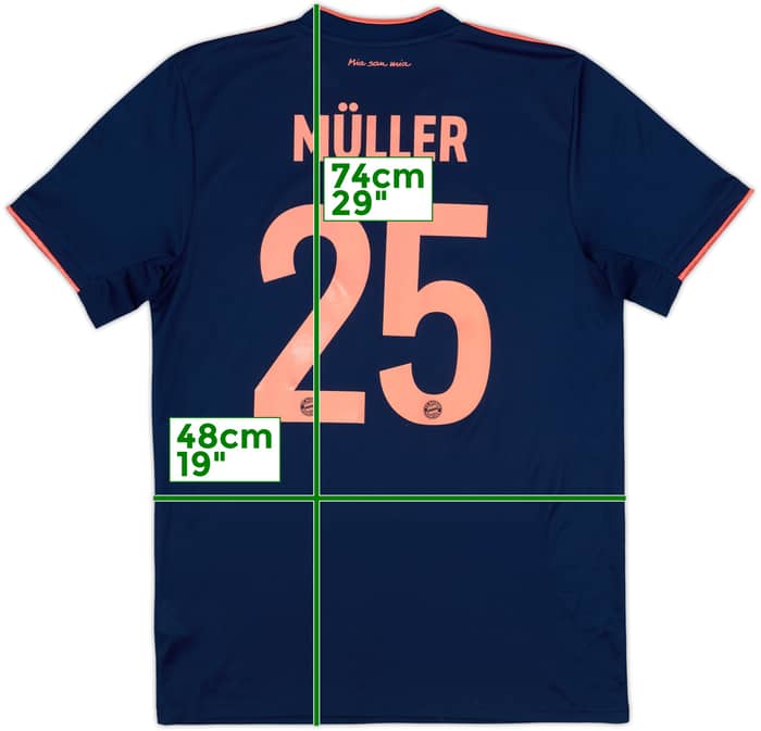 2019-20 Bayern Munich Third Shirt Muller #25 - 9/10 - (M)
