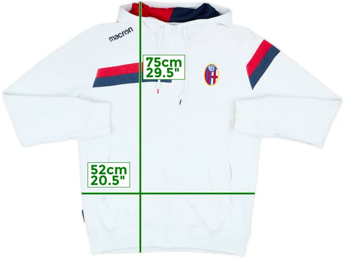 2013-14 Bologna Macron Hooded Top - 5/10 - (XXL)