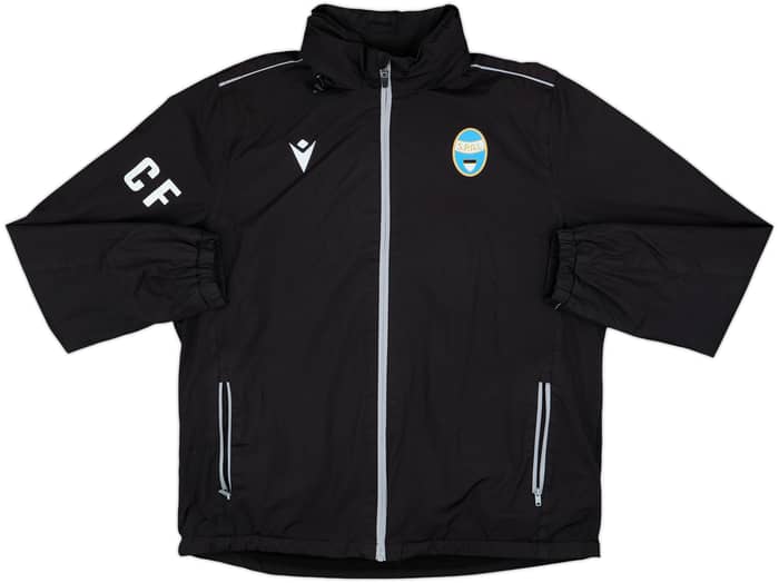 2017-18 SPAL Staff Issue Macron Hooded Rain Jacket CF - 8/10 - (XXL)