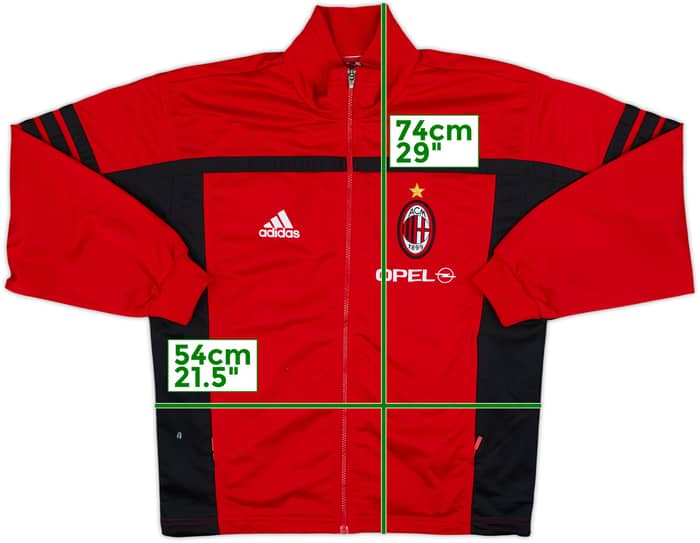 2000-01 AC Milan adidas Track Jacket - 8/10 - (L)