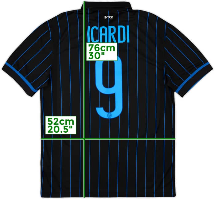 2014-15 Inter Milan Home Shirt Icardi #9 - 5/10 - (M)