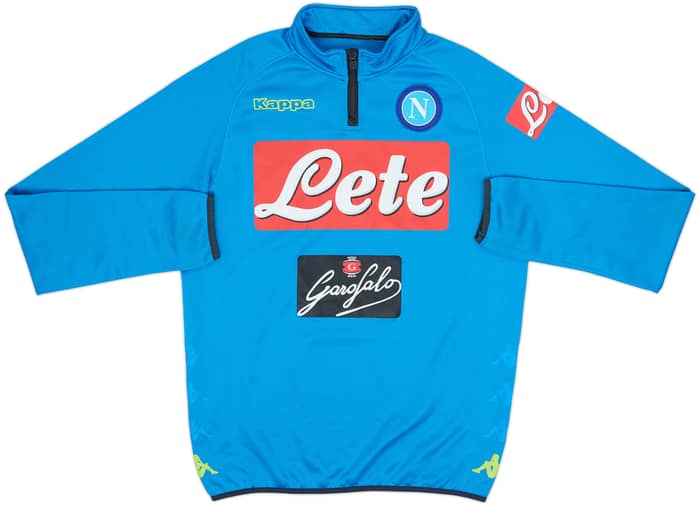 2016-17 Napoli Kappa 1/4 Zip Drill Top - 8/10 - (L)