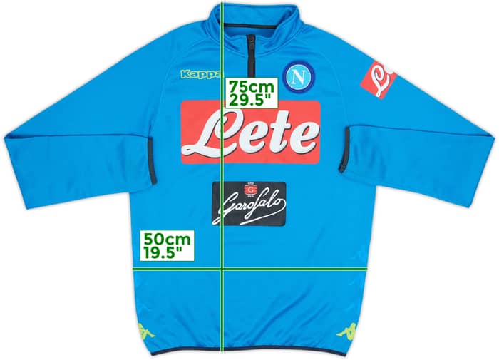 2016-17 Napoli Kappa 1/4 Zip Drill Top - 8/10 - (L)