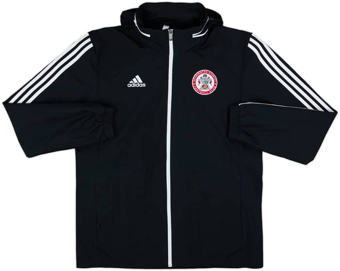 2019-20 Accrington Stanley adidas Hooded Rain Jacket - 8/10 - (L)