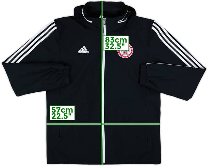 2019-20 Accrington Stanley adidas Hooded Rain Jacket - 8/10 - (L)