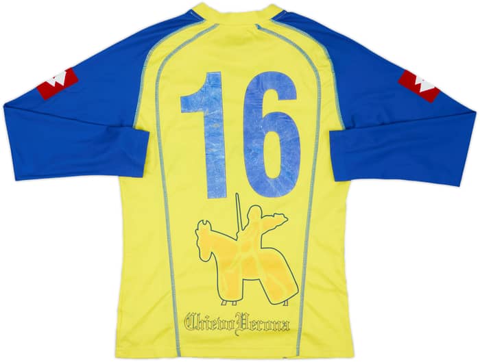 2005-06 Chievo Verona Home L/S Shirt #16 - 5/10 - (S)