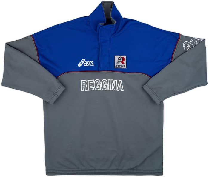 1999-00 Reggina Asics 1/4 Zip Drill Top - 8/10 - (XXL)