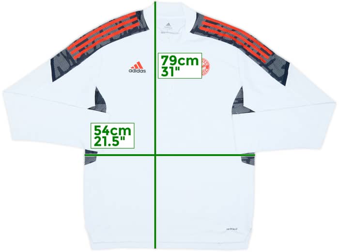 2021-22 Bayern Munich adidas 1/4 Zip Drill Top - 7/10 - (L)