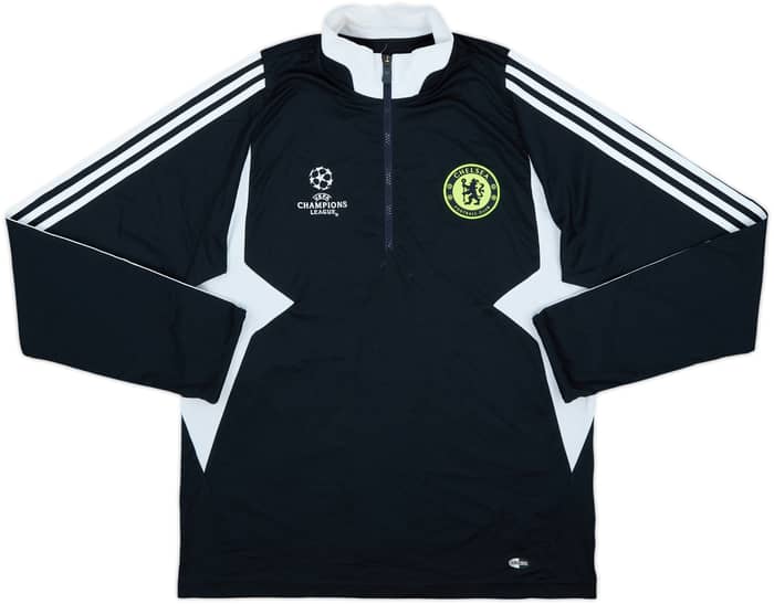 2007-08 Chelsea adidas CL 1/4 Zip Drill Top - 7/10 - (L/XL)