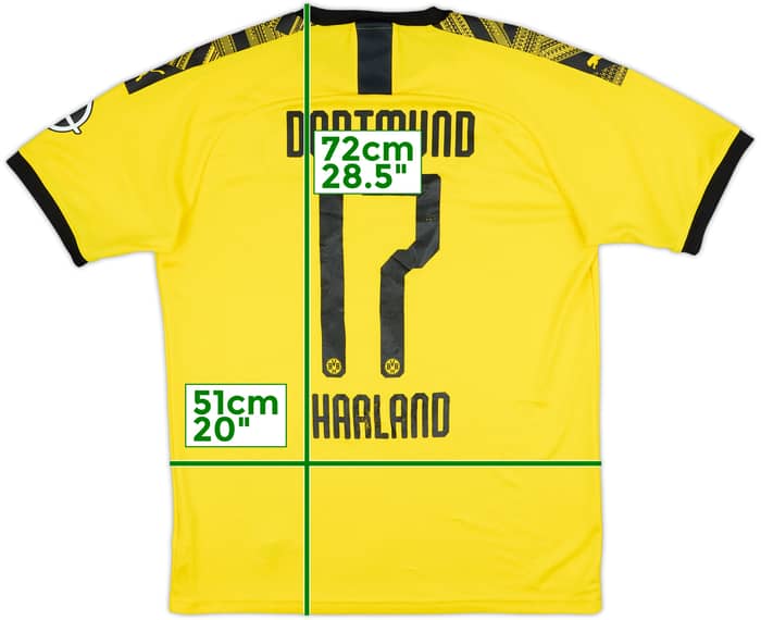 2019-20 Borussia Dortmund Home Shirt Haaland #17 - 5/10 - (L)