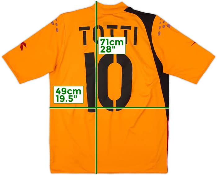 2005-06 Roma Third Shirt Totti #10 - 9/10 - (M)