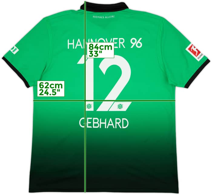 2017-18 Hannover 96 Away Shirt Gebhard #12 - 8/10 - (3XL)