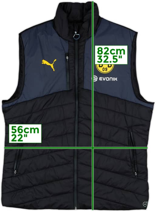 2017-18 Borussia Dortmund Puma Padded Gilet - 8/10 - (XL)