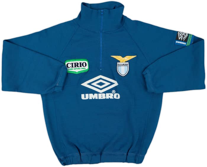 1996-97 Lazio Umbro 1/4 Zip Drill Top - 7/10 - (M)