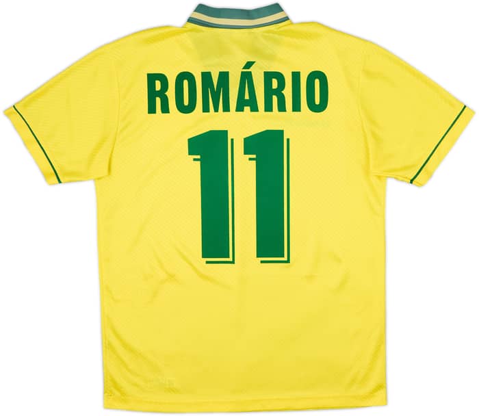 1994 Brazil Home Shirt Romario #11 - 6/10 - (L)