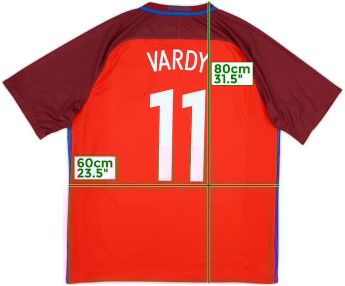 2016-17 England Away Shirt Vardy #11 - 10/10 - (XL)