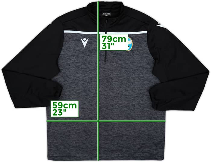 2019-20 SPAL Macron 1/4 Zip Drill Top - 8/10 - (XXL)