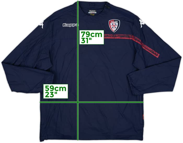 2015-16 Cagliari Kappa 1/4 Zip Drill Top - 5/10 - (XL)