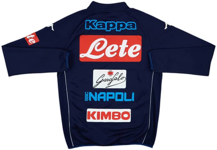 2017-18 Napoli Kappa 1/4 Zip Training Top - 8/10 - (L)