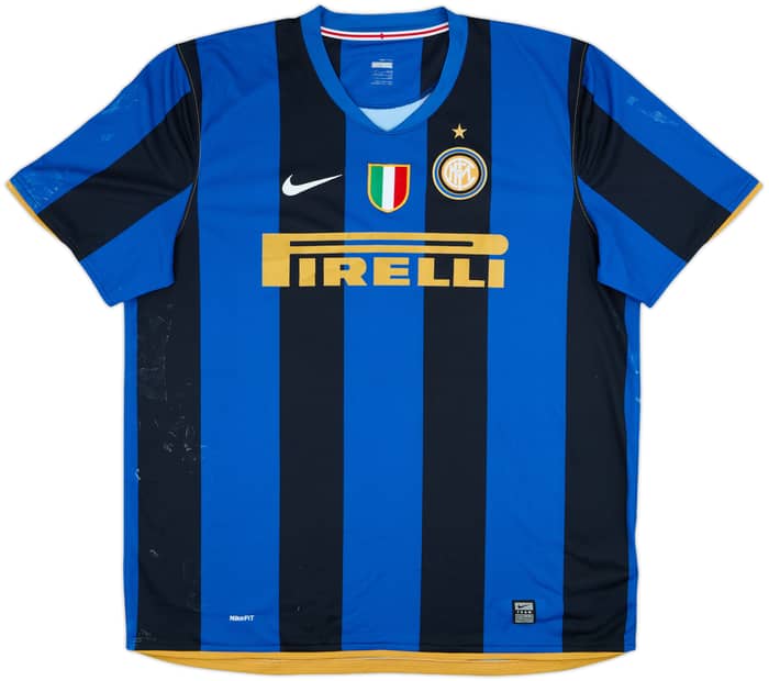 2009-10 Inter Milan Home Shirt Zanetti #4 - 3/10 - (XXL)