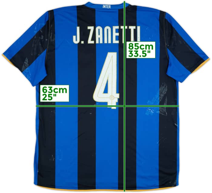 2009-10 Inter Milan Home Shirt Zanetti #4 - 3/10 - (XXL)