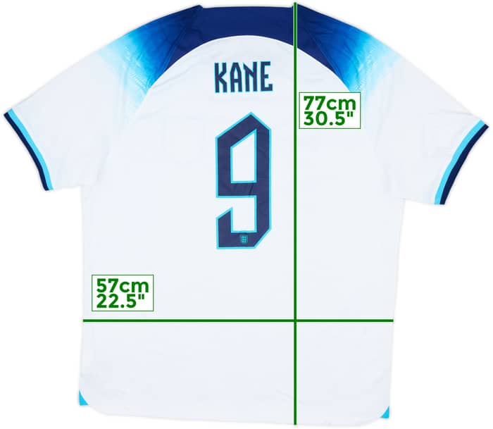 2022-23 England Home Shirt Kane #9 - 8/10 - (XL)