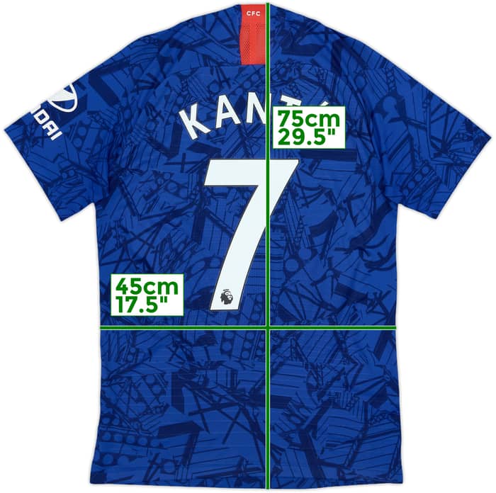 2019-20 Chelsea Authentic Home Shirt Kante #7 - 7/10 - (S)