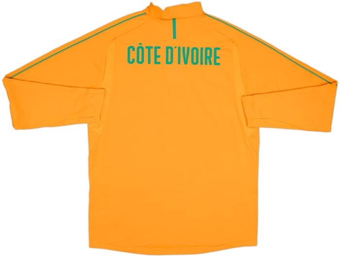 2019-20 Ivory Coast Puma 1/4 Zip Drill Top - 9/10 - (L)