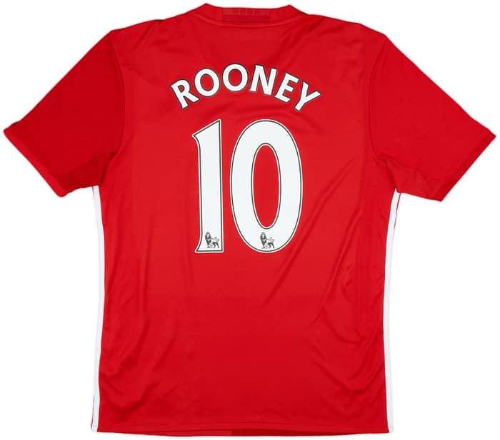 2016-17 Manchester United Home Shirt Rooney #10 - 8/10 - (M)