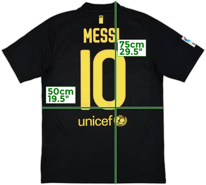 2011-12 Barcelona Away Shirt Messi #10 - 6/10 - (M)