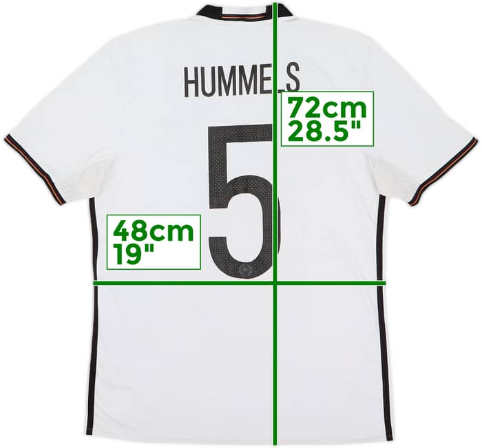 2015-16 Germany Home Shirt Hummels #5 - 4/10 - (M)