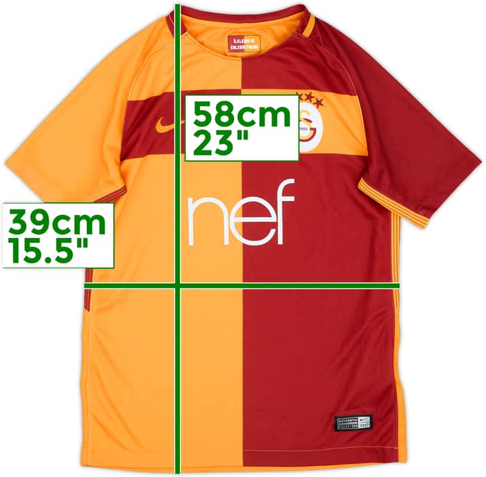 2017-18 Galatasaray Home Shirt - 8/10 - (M.Boys)