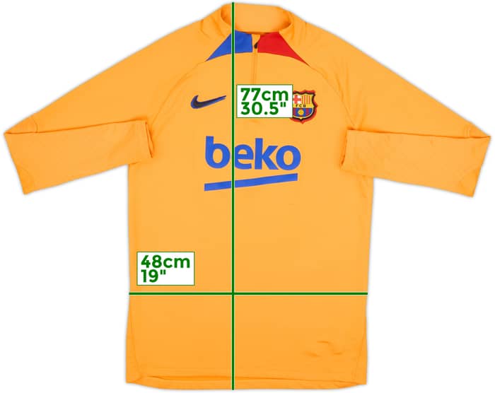 2022-23 Barcelona Nike 1/4 Zip Drill Top - 7/10 - (M)