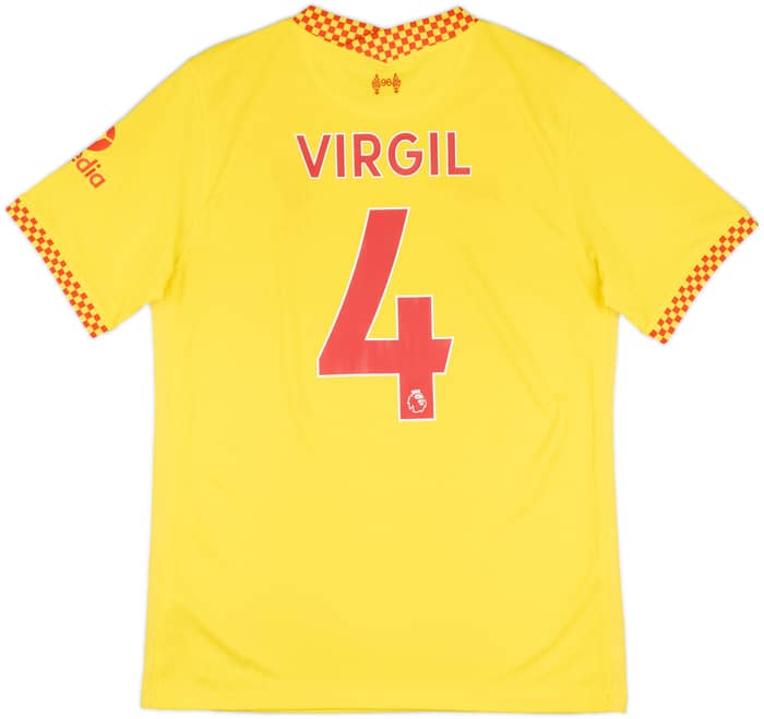 2021-22 Liverpool Third Shirt Virgil #4 - 7/10 - (M)