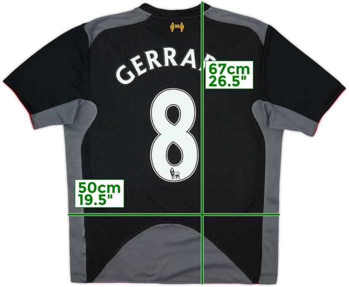 2012-13 Liverpool Away Shirt Gerrard #8 - 7/10 - (M)